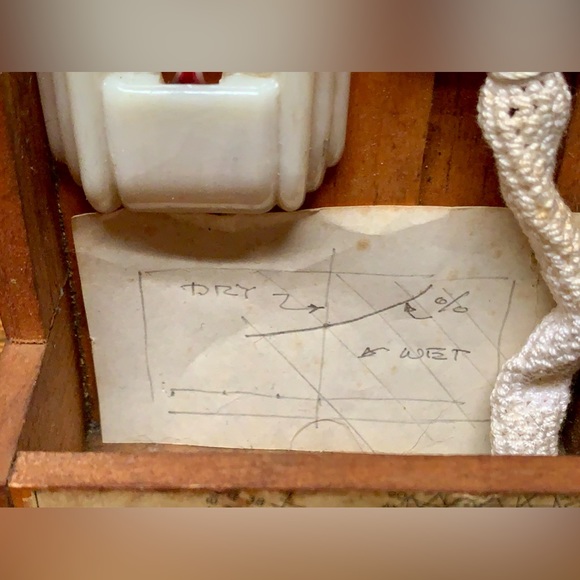 Mid Century Vintage Wood Mounted Thermometer Set - Picture 16 of 16